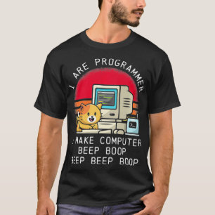 Camiseta Eu Sou Programador Retro Cat Premium