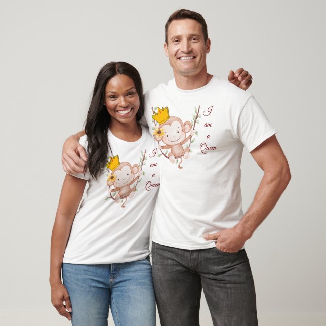 Camiseta Eu Sou Rainha – Elegante (Unissex)