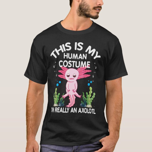 Camiseta Eu Sou Realmente Um Design Axolotl Axolotl (Frente)