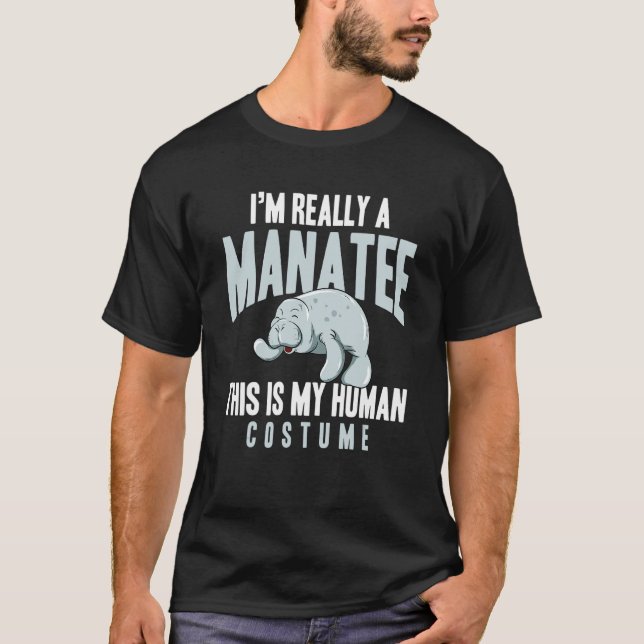 Camiseta Eu Sou Realmente Um Peixe-Boi, Esse É Meu Disfarce (Frente)