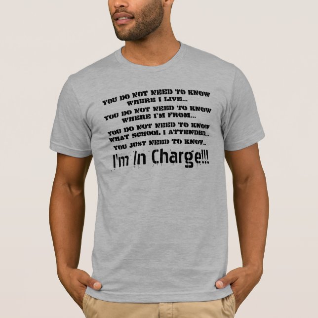 Camiseta Eu sou responsável (Frente)