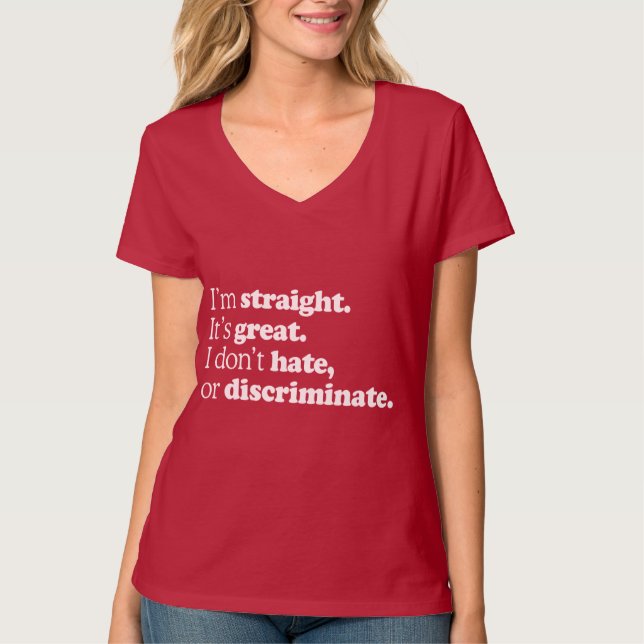 Camiseta Eu sou RETO ELE sou GRANDE (Frente)
