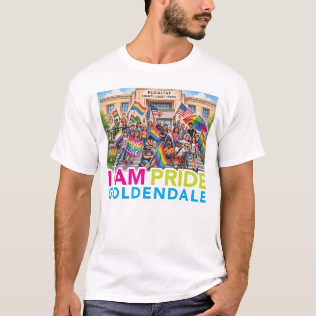 Camiseta EU SOU Roupas da Comunidade Pride (Frente)