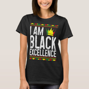 Camiseta Eu Sou Roupas de História Excelente Negra Mulheres