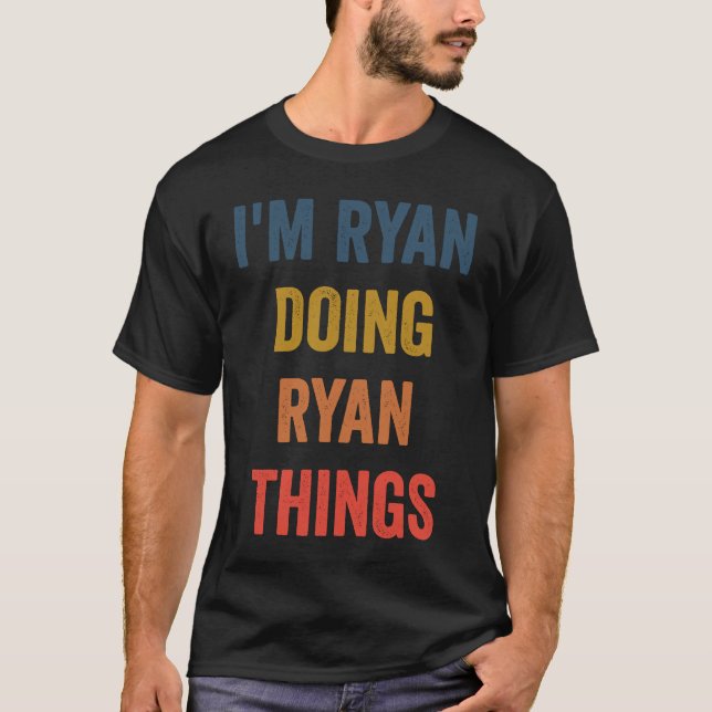 Camiseta Eu sou Ryan Fazendo Coisas do Ryan (Frente)