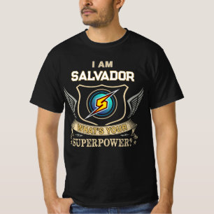 Camiseta Eu Sou SALVADOR Qual É Seu Superpoder