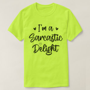 Camiseta Eu sou Sarcástico Delight Sarcasm Encantado Engraç