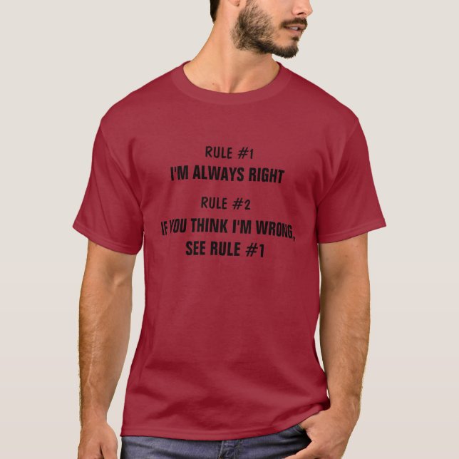 Camiseta Eu sou sempre righ (Frente)