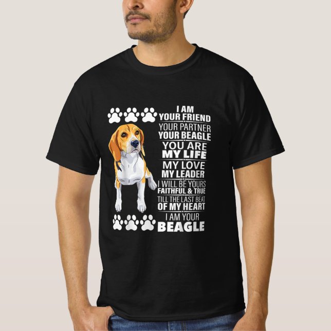 Camiseta Eu Sou Seu Amigo Seu Parceiro Seu Amor De Cachorro (Frente)