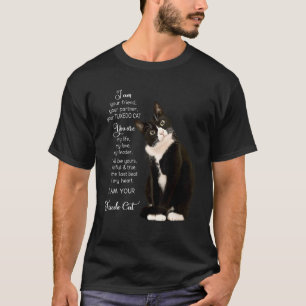 Camiseta Eu Sou Seu Amigo Seu Parceiro Seu Gato Tuxedo