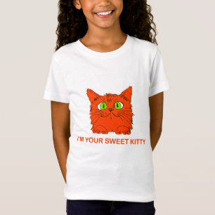Camiseta Eu Sou Seu Gatinho Fofo - Gato Vermelho pela artis