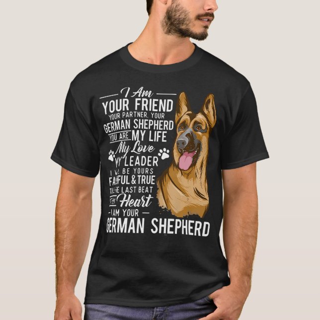 Camiseta Eu Sou Seu German shepherd (Frente)