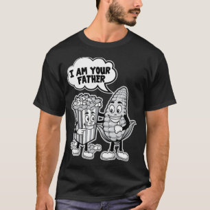Camiseta Eu Sou Seu Pai, Adoro Pipoca Para Homens, Movi Eng