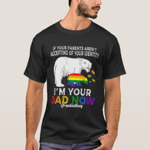 Camiseta Eu sou seu Pai Agora Orgulhoso Papá Urso Livre Abr