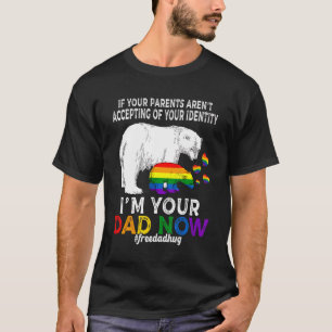 Camiseta Eu sou seu Pai Agora Orgulhoso Papá Urso Livre Abr