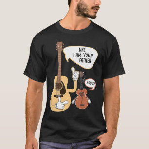 Camiseta Eu Sou Seu Pai Música Ukulele Guitar Player