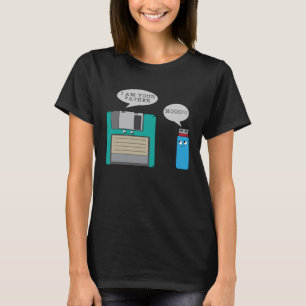Camiseta Eu sou seu pai, não disquete e conspiração USB