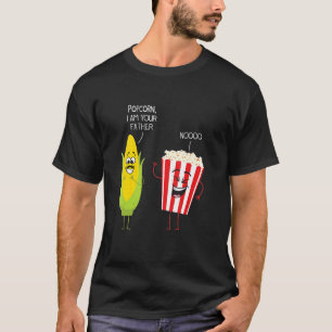 Camiseta Eu Sou Seu Pai Não Engraçado Pipoca Pipoca Pipoca