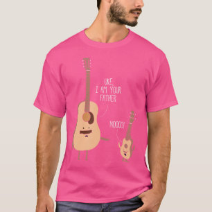 Camiseta Eu Sou Seu Pai T Shirt Ukulele Guitar Música
