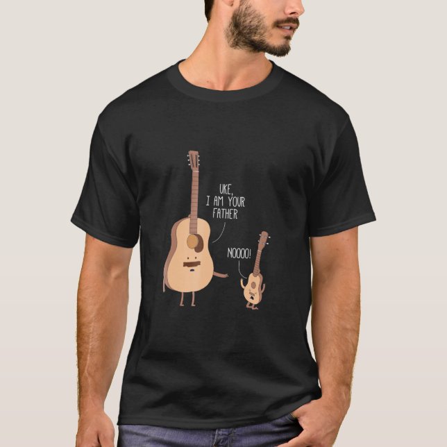 Camiseta Eu Sou Seu Pai T Shirt Ukulele Guitar Música (Frente)