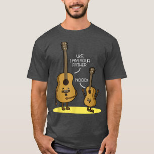 Camiseta Eu Sou Seu Pai Ukulele Engraçado Música De Violão 