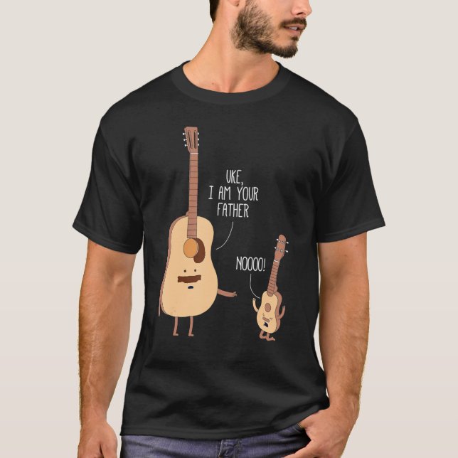 Camiseta Eu Sou Seu Pai Ukulele Guitar Music (Frente)