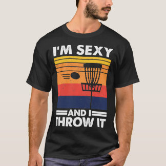 Camiseta Eu sou sexy e atiro-o, Vintage Disc Golf Frolf G