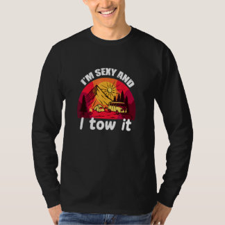 Camiseta Eu Sou Sexy E Eu O Coloquei Van Camping Vintage Su