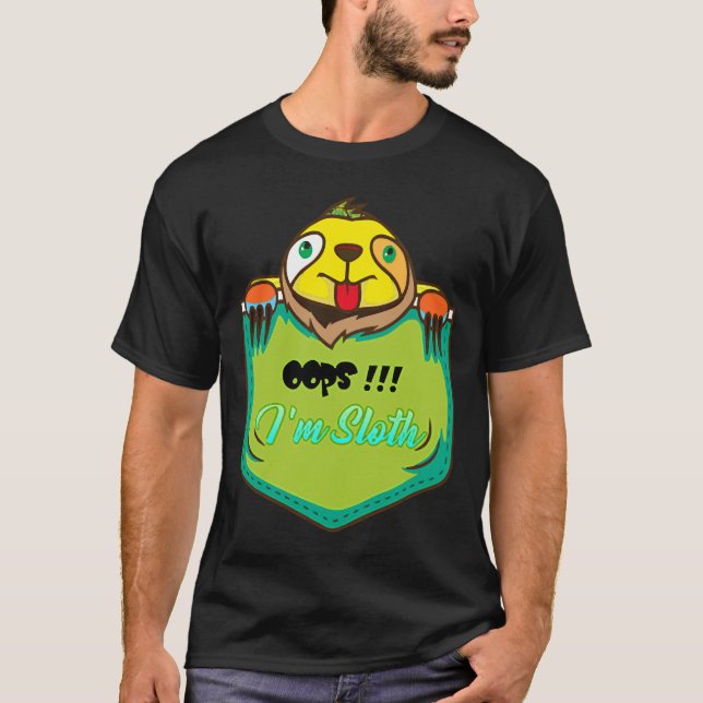Camiseta Eu Sou Sloth Mugs S (Frente)