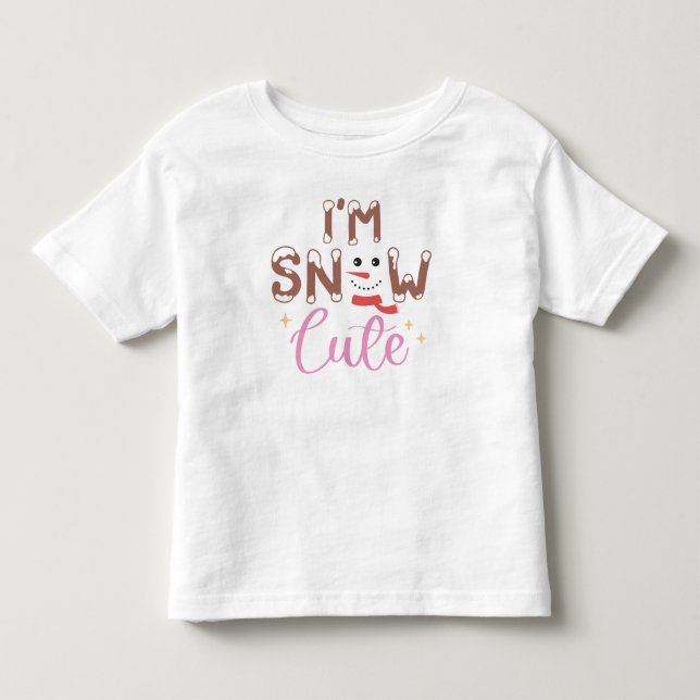 Camiseta Eu sou Snow Cute Baby (Frente)