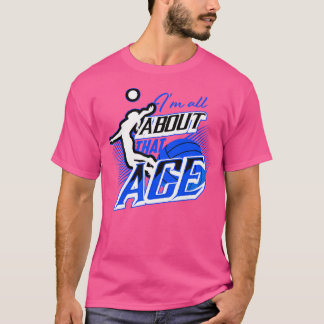 Camiseta Eu Sou Sobre O Jogador De Volley-Ball Ace Cute