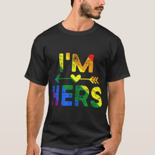 Camiseta Eu Sou Sua, Ela É A Minha Lésbica De Orgulho Lgbt.