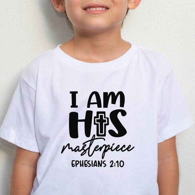 Camiseta Eu Sou Sua Escrega-Doméstica Ephesianos 2:10 Kid T (Criador carregado)