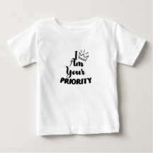 Eu Sou Sua Prioridade Bebê Menino Rei Bebê Menina 