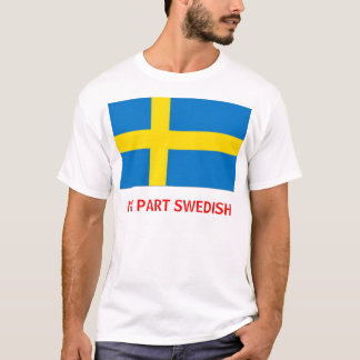 Camiseta Eu sou t-shirt/camisola suecos da parte