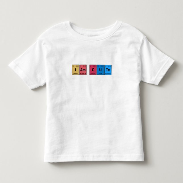 Camiseta Eu sou Tabela Periódica Fofa (Frente)