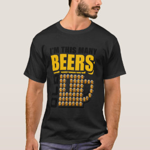 Camiseta Eu Sou Tantas Cervejas De 54 Anos Diversão De 54 A