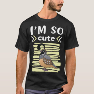 Camiseta Eu sou Tão Bonita Crianças de Colheita Quail Pullo