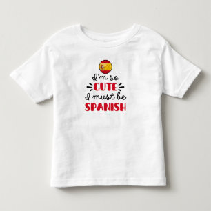 Camiseta Eu sou tão bonita, eu devo ser espanhola