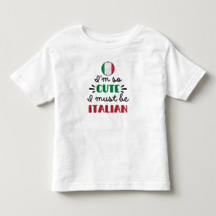 Camiseta Eu sou tão fofo, eu devo ser italiano