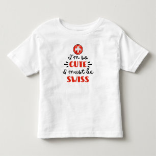Camiseta Eu sou tão fofo, eu devo ser suíço