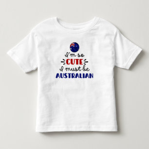 Camiseta Eu sou tão fofo que devo ser australiano