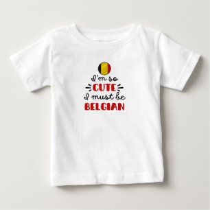Camiseta Eu sou tão fofo que devo ser belga