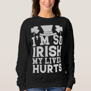 Camiseta Eu sou tão irlandês que meu fígado dói se o Bebado