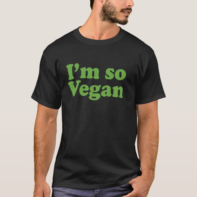 Camiseta Eu sou tão vegano (Frente)