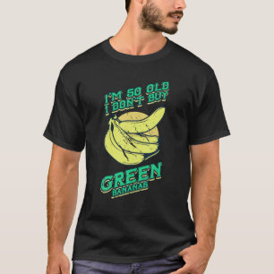 Camiseta Eu sou tão velho e engraçado Bananas Verdes Retr