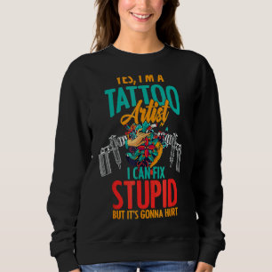 Camiseta Eu sou Tatuador Eu conserto tatuagem de Pessoas In