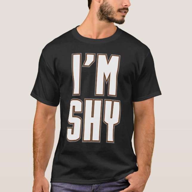 Camiseta Eu sou Tímido Irônico Introduvert Emocionalmente S (Frente)