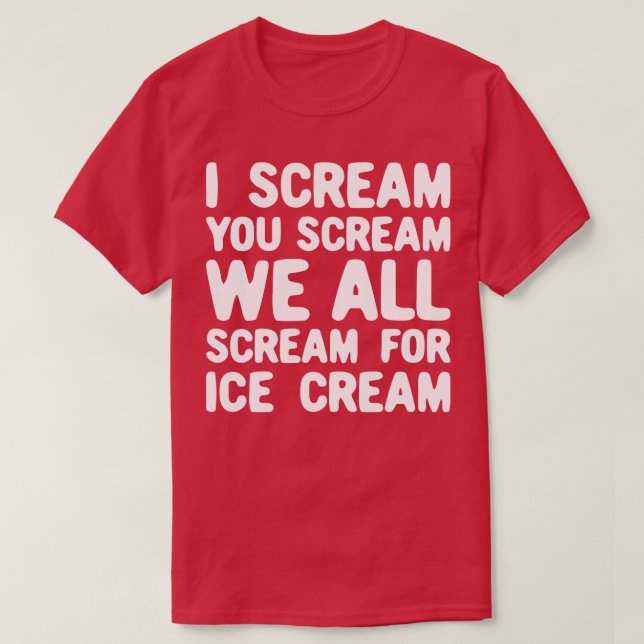 Camiseta Eu Sou Todos Para Sorvete (Frente do Design)