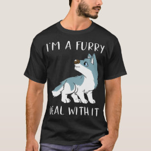 Camiseta Eu sou um acordo com ele Fandom Furry Fursui
